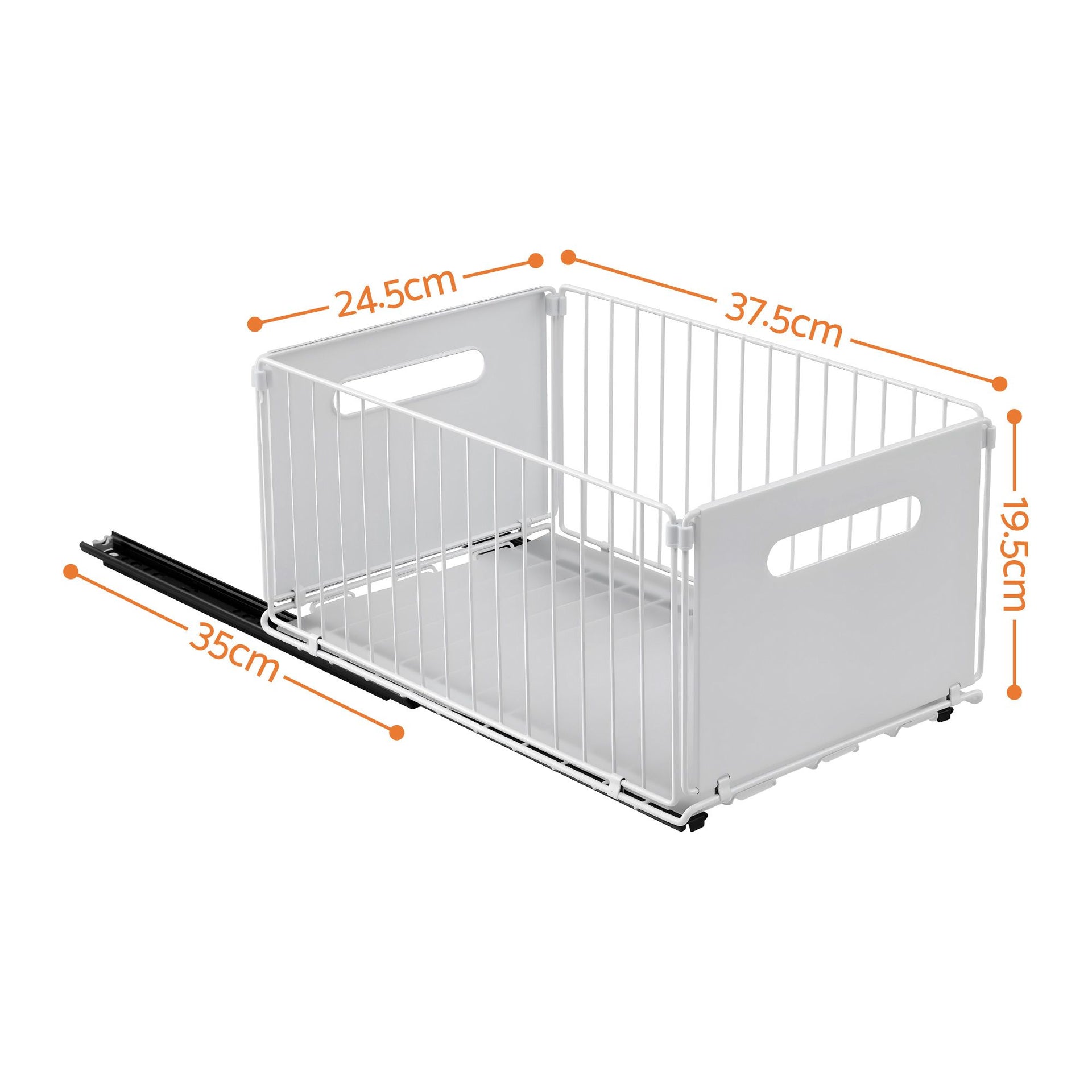 Artiss 4 Pack Pull out Drawers for Cabinets Foldable Slide Out Drawers Artiss