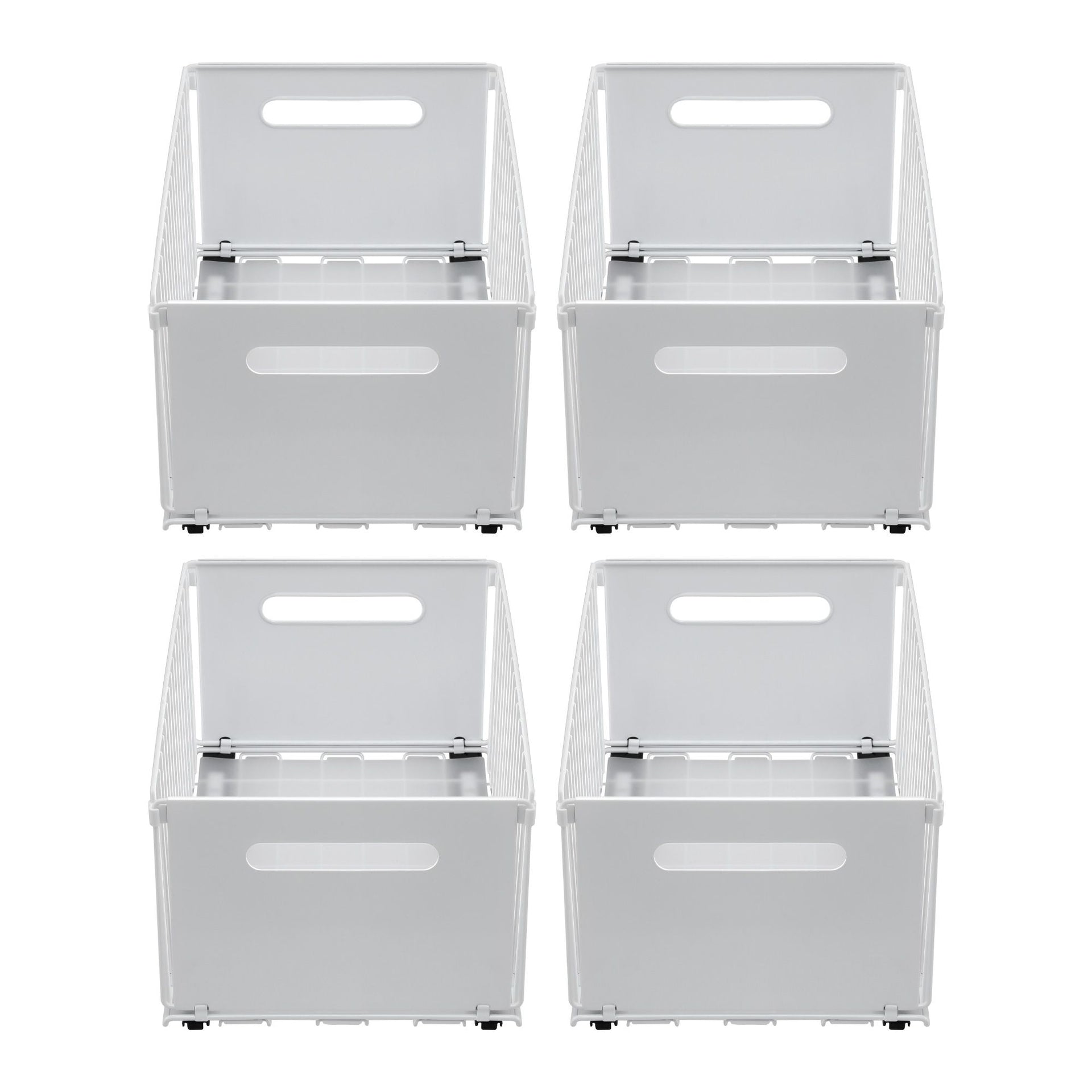Artiss 4 Pack Pull out Drawers for Cabinets Foldable Slide Out Drawers Artiss