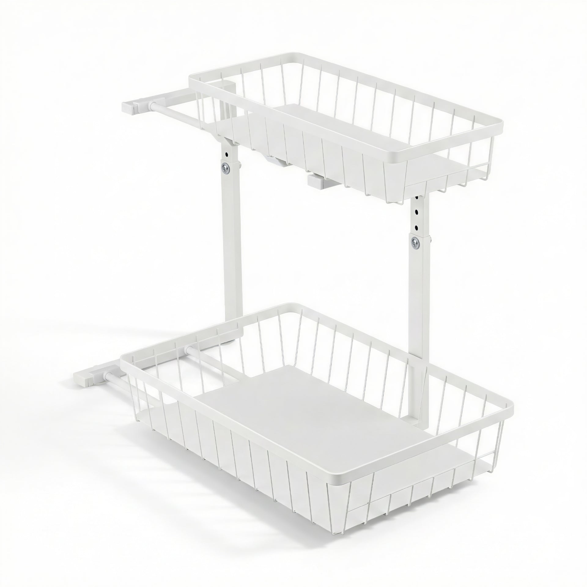 Artiss Under Sink Organizer Storage with 2 Slide Out Drawers 5 Adjustable Height Bathroom Kitchen Cabinet Awezingly