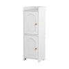 Artiss Bathroom Storage Cabinet 2-Tier Slim Toilet Organizer Adjustable White