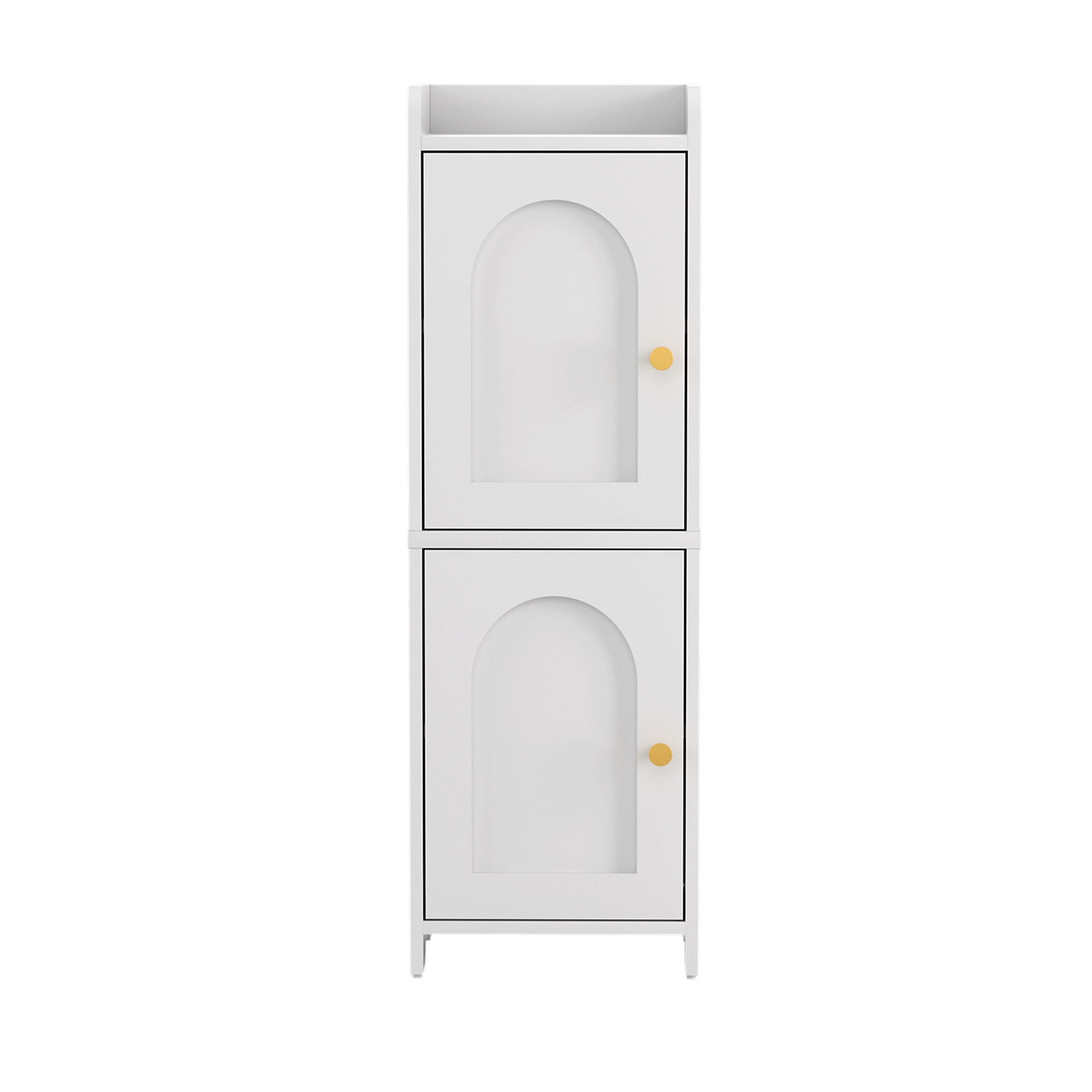 Artiss Bathroom Storage Cabinet 2-Tier Slim Toilet Organizer Adjustable White Awezingly