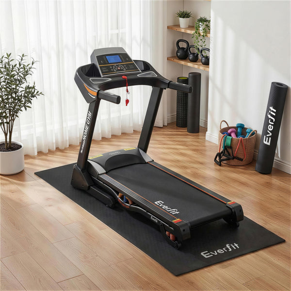 Everfit Exercise Equipment Mat Treadmill Floor Rug Home Gym Bike Fitness Yoga 2M Awezingly