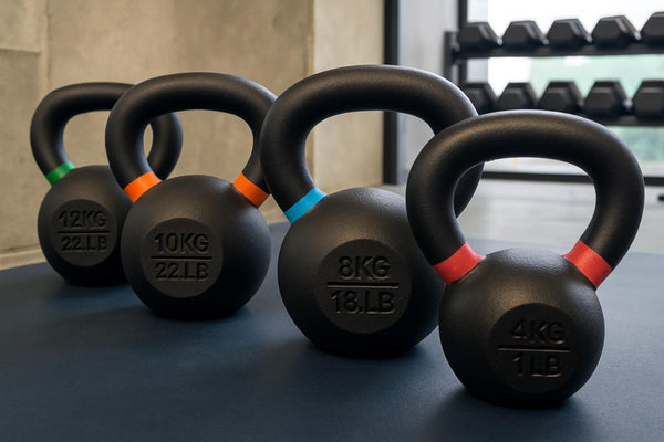 Curve Fitness Cast Iron Vinyl Kettlebells 32kg Awezingly