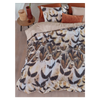 Giselle Cotton Sateen Natural Quilt Cover Sets by Bedding House Queen