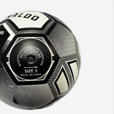 5th fans collect gifts Christmas Boxing Day black and white cool football with pump air needle net bag.soccer Awezingly