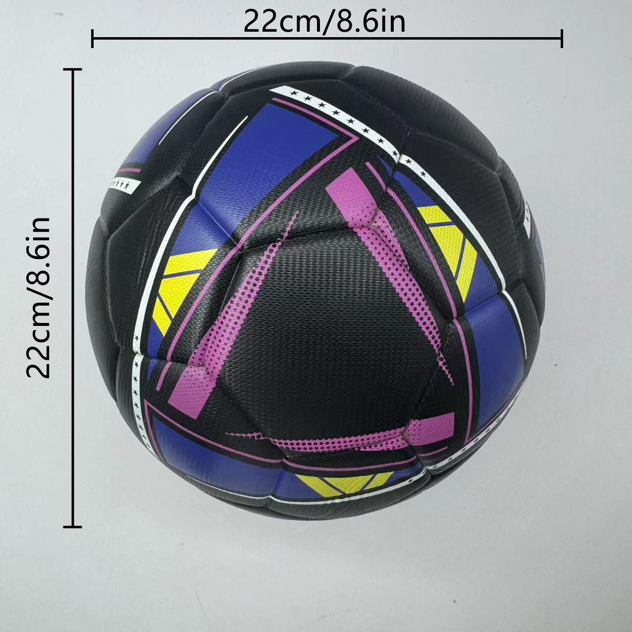 Limited edition commemorative black and white No. 5 Ball - Made of high-quality PU material, explosion-proof, waterproof, wear-resistant, soft, suitable for competitions, training, collection, indoor/outdoor sports, Christmas, Christmas Eve, Ramadan, birt Awezingly