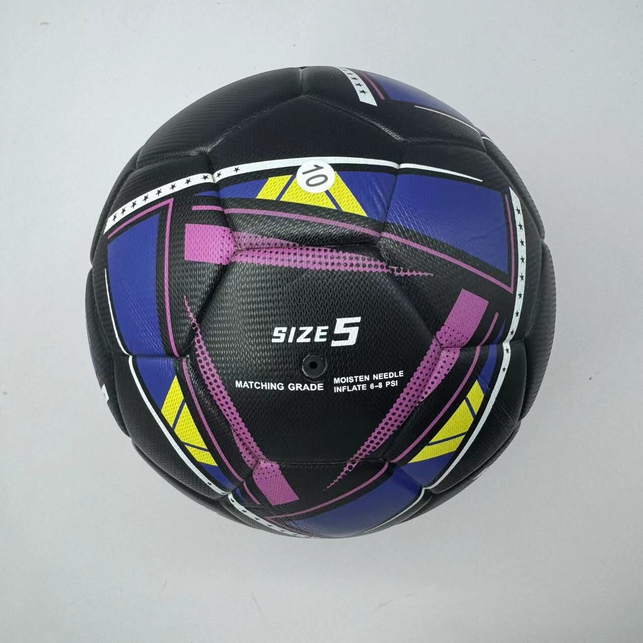 Limited edition commemorative black and white No. 5 Ball - Made of high-quality PU material, explosion-proof, waterproof, wear-resistant, soft, suitable for competitions, training, collection, indoor/outdoor sports, Christmas, Christmas Eve, Ramadan, birt Awezingly