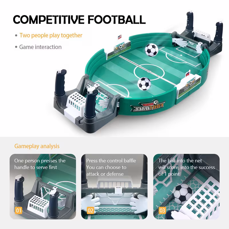 Children's interactive tabletop football game, 5 balls, educational sports tabletop toy, plastic frame, suitable for Valentine's Day, Easter and birthday gifts Unique