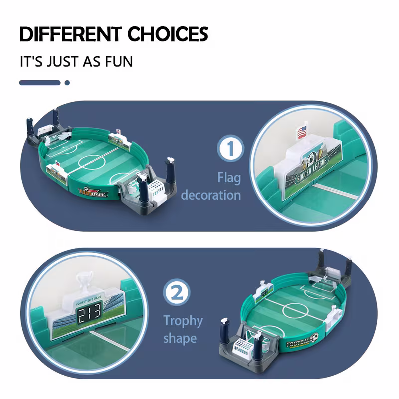 Children's interactive tabletop football game, 5 balls, educational sports tabletop toy, plastic frame, suitable for Valentine's Day, Easter and birthday gifts Unique