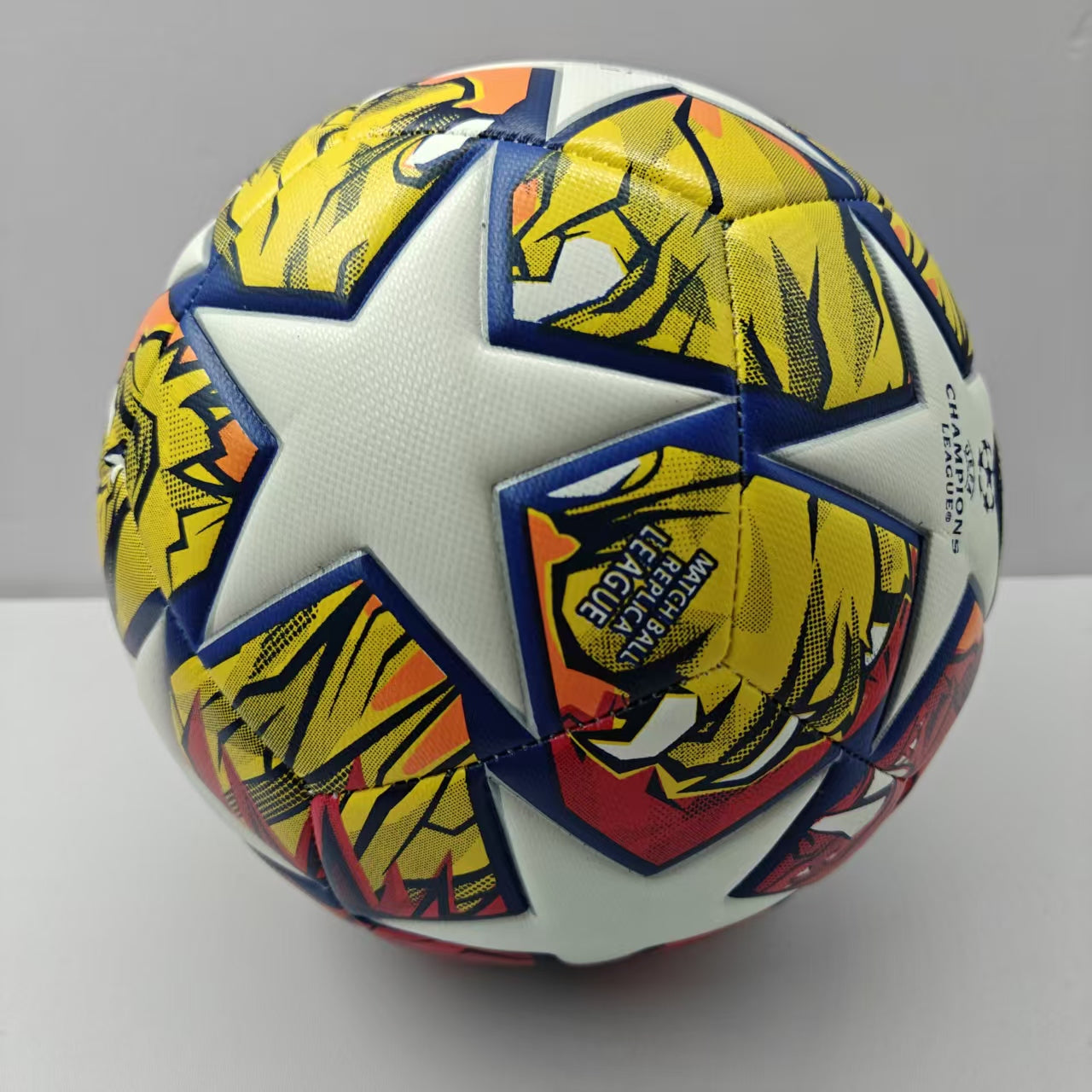 European Champions League painted football, seamless fit, perfect for family, school, club entertainment training and game excellent football Unique