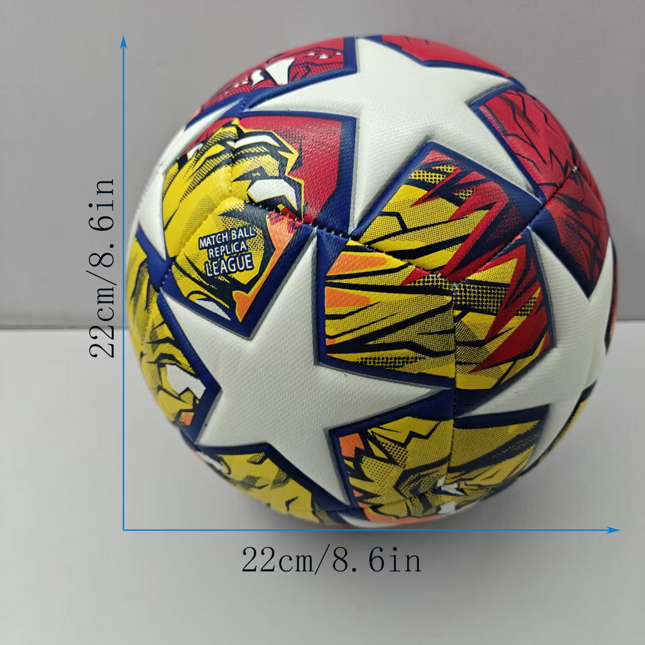 European Champions League painted football, seamless fit, perfect for family, school, club entertainment training and game excellent football Unique