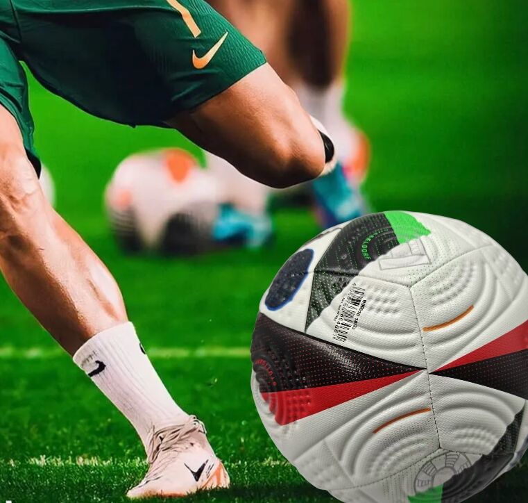 Euro Cup group stage football, special black and white pattern PU ultra-durable kicking soft new fashion event-specific football Unique