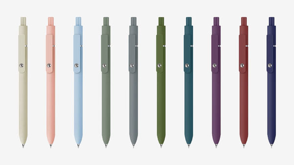 Gel Pens, 5 Pcs 0.5mm Black Ink Pens Fine Point Smooth Writing Pens, High-End Series Pens for Journaling Note Taking, Cute Office School Supplies Gifts for Women Men (Morandi) Awezingly