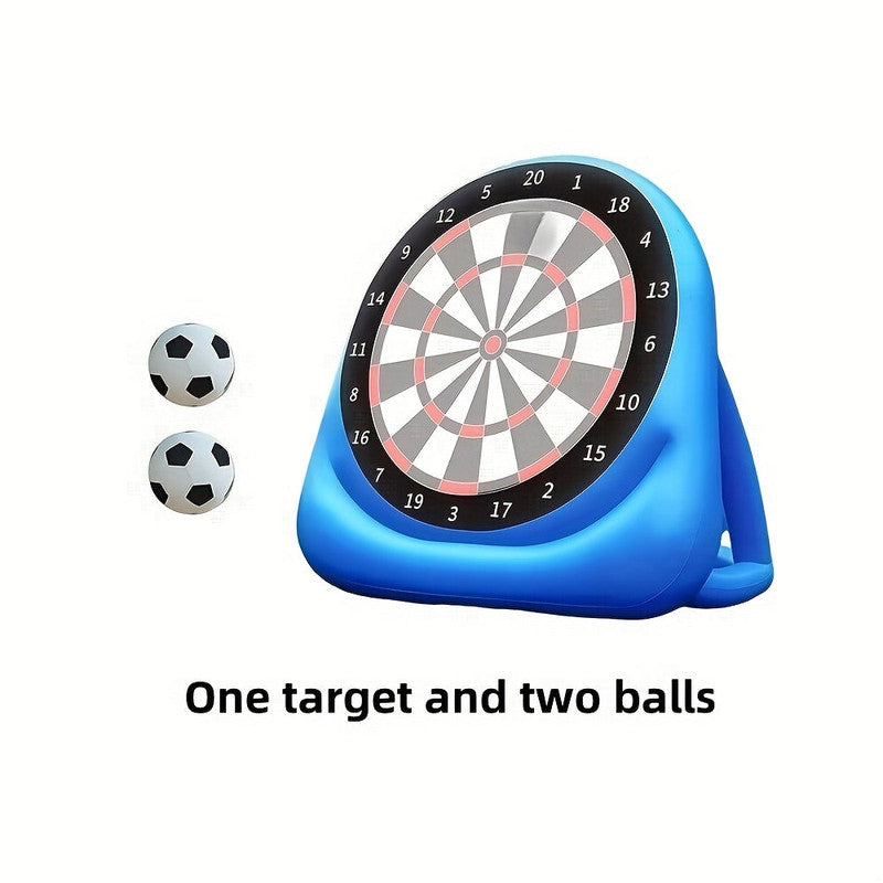 Inflatable Dart Board Game with 2 Soccer Balls Awezingly
