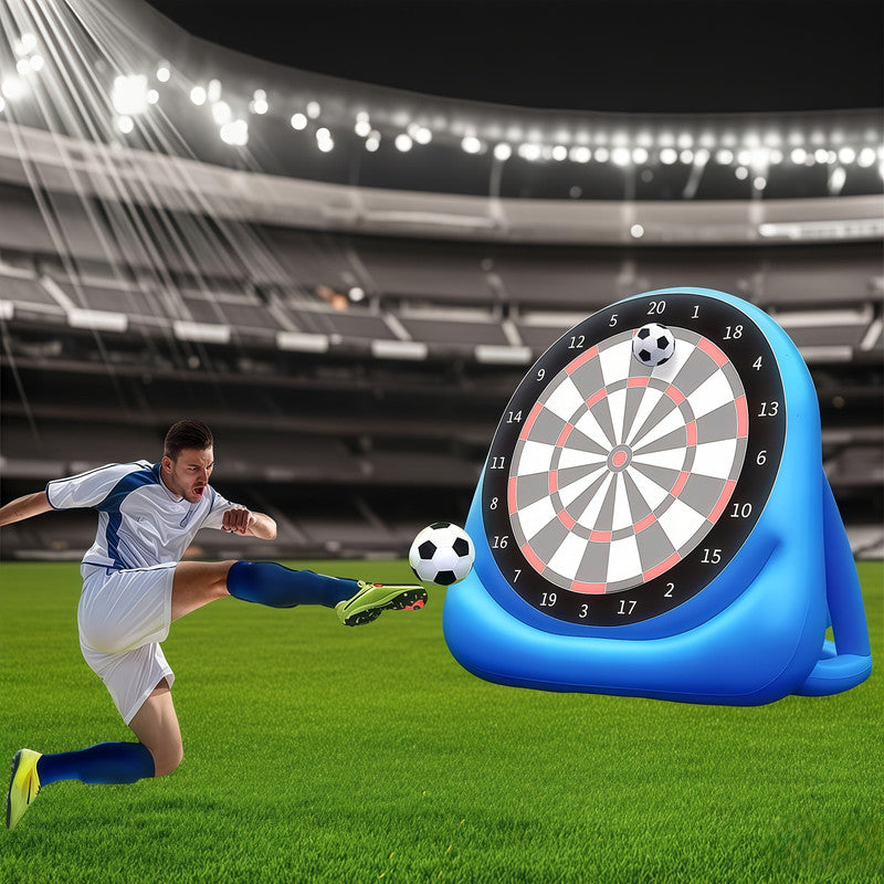 Inflatable Dart Board Game with 2 Soccer Balls Awezingly