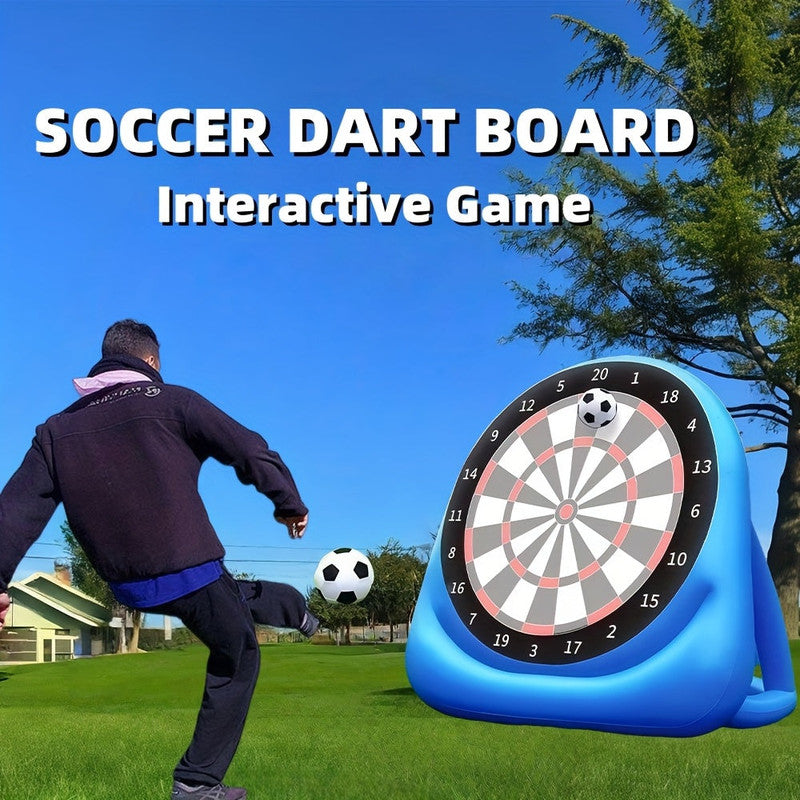 Inflatable Dart Board Game with 2 Soccer Balls Awezingly