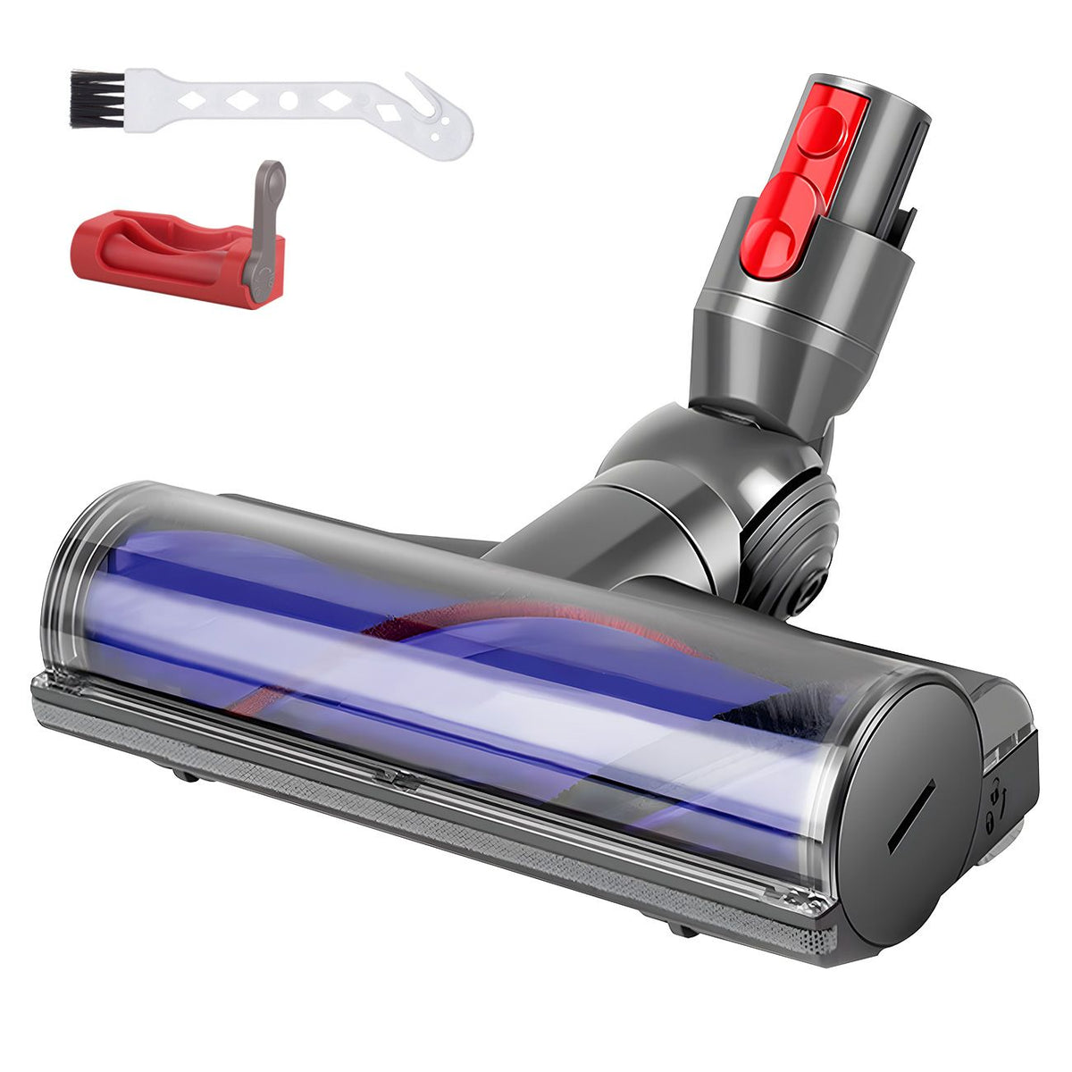 Vacuum Cleaner Motorhead Attachment Compatible with Dyson V7 V8 V10 V11 V15, 50W Hard Roller Brush Head for Carpet & Floors Awezingly