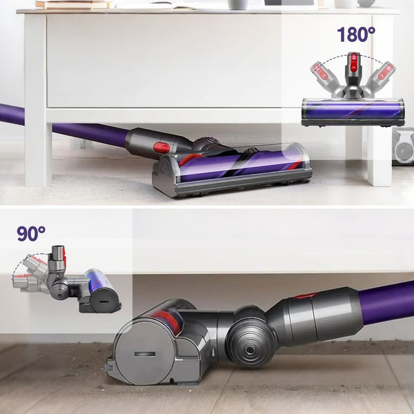 Vacuum Cleaner Motorhead Attachment Compatible with Dyson V7 V8 V10 V11 V15, 50W Hard Roller Brush Head for Carpet & Floors Awezingly