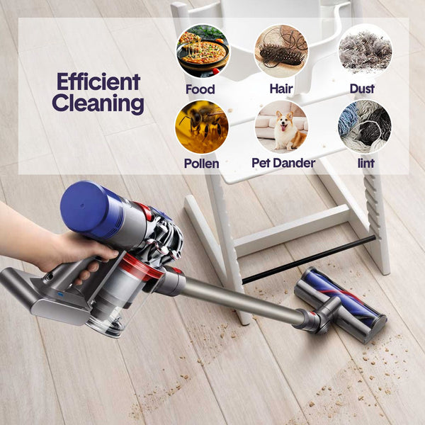 Vacuum Cleaner Motorhead Attachment Compatible with Dyson V7 V8 V10 V11 V15, 50W Hard Roller Brush Head for Carpet & Floors Awezingly
