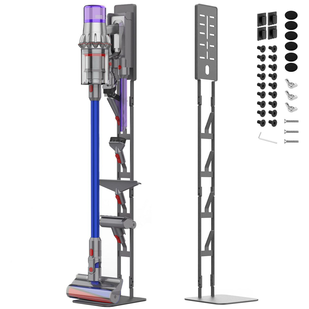Mershine Vacuum Stand for Dyson V16 G5 V15 V11 V10 V8 V7 V6, Carbon Steel Cordless Vacuum Holder Awezingly