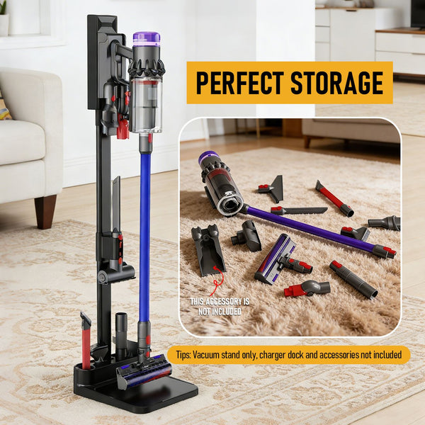 Freestanding Holder for Dyson Vacuum Stand – Suitable for Dyson V6 V7 V8 V10 V11 V12 V15 Vacuum Cleaners Awezingly