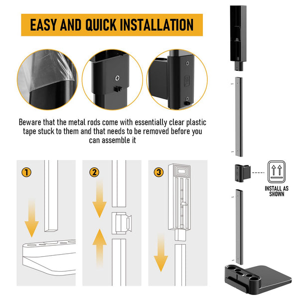 Freestanding Holder for Dyson Vacuum Stand – Suitable for Dyson V6 V7 V8 V10 V11 V12 V15 Vacuum Cleaners Awezingly