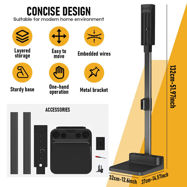 Freestanding Holder for Dyson Vacuum Stand – Suitable for Dyson V6 V7 V8 V10 V11 V12 V15 Vacuum Cleaners Awezingly