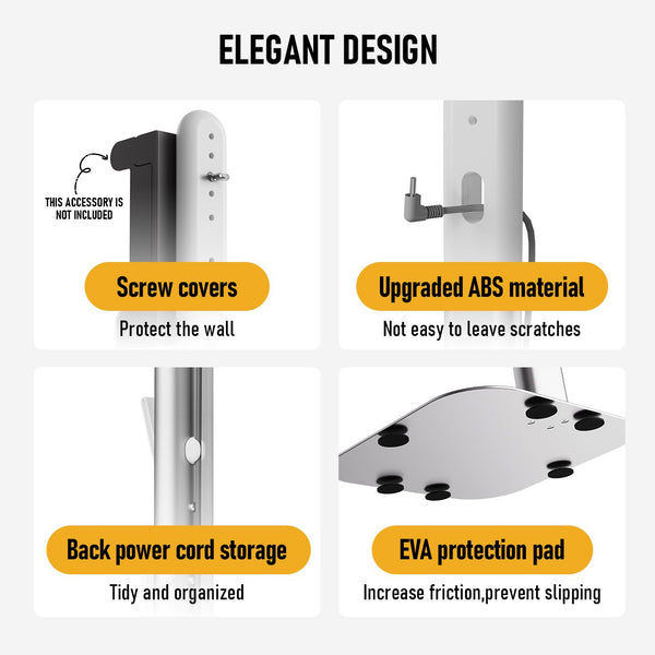 Freestanding Holder for Dyson Vacuum Stand – Suitable for Dyson V6 V7 V8 V10 V11 V12 V15 Gen5 & DC series Vacuum Cleaners, Elegant & Stable Standing Dock Accessory Storage Stand for Dyson Stand Awezingly