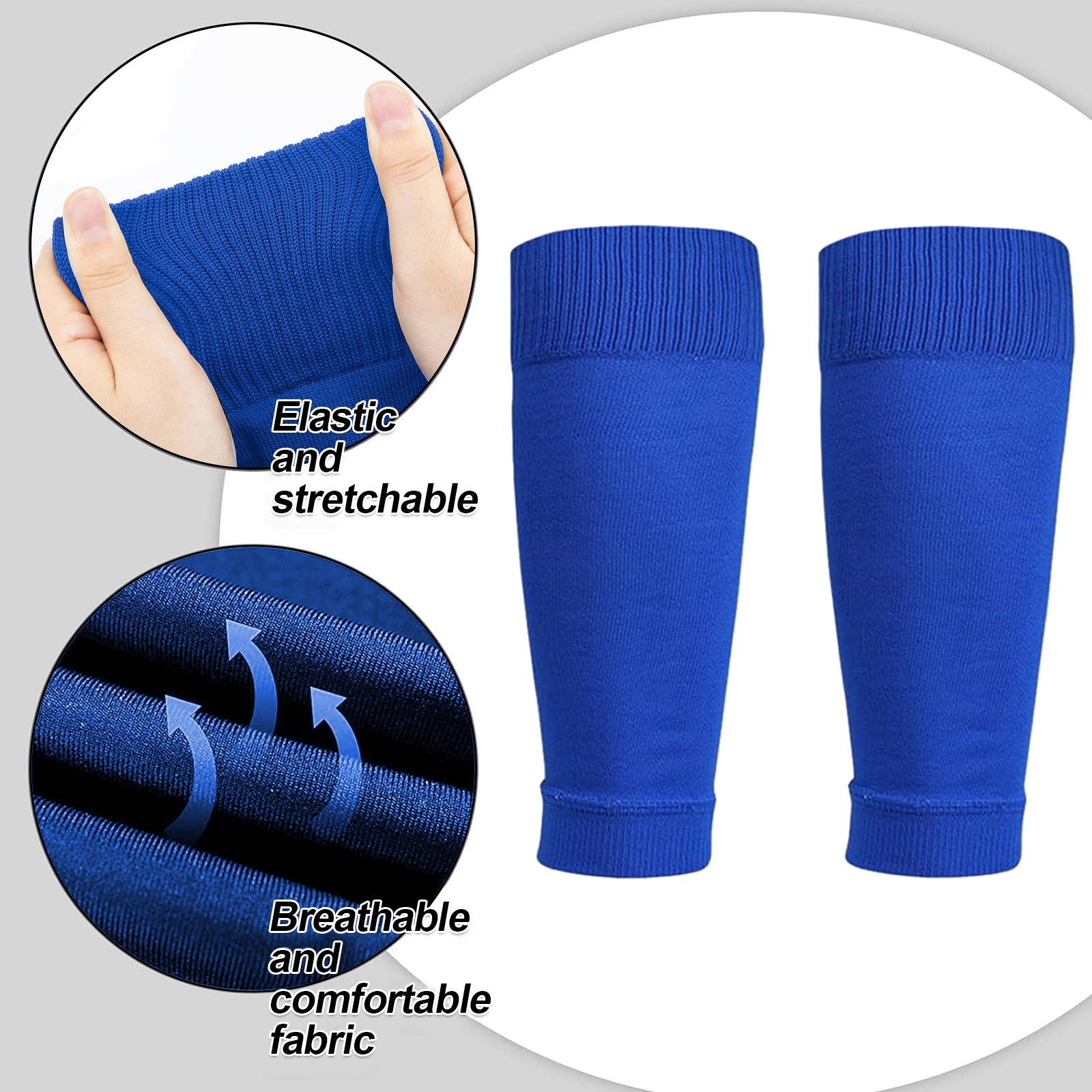 Soccer Shin Guards Sleeves Leg Socks Compatible with Football Socks for Unisex Children Youth Unique