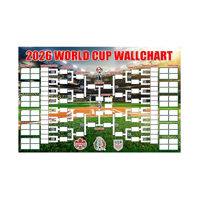 2026 World Soccer Cup Photography Banner - 48team Collection Showcase Banner, Football Trophy Sports Themed Banners, Football Soccer World Cup Merchandise&Accessories Decorations, for Soccer Fans Unique