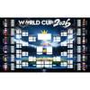 2026 World Cup Wall Chart Poster - 48 Team Tournament Schedule Tracker on Premium Waterproof Oxford Fabric (31.5