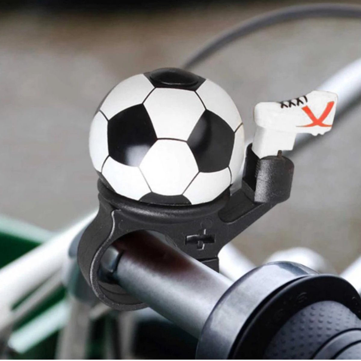 Football bike bell - children's bike bell / girl's bike bell / boy's bike bell / child's bike bell / bike horn / bell / gift Unique