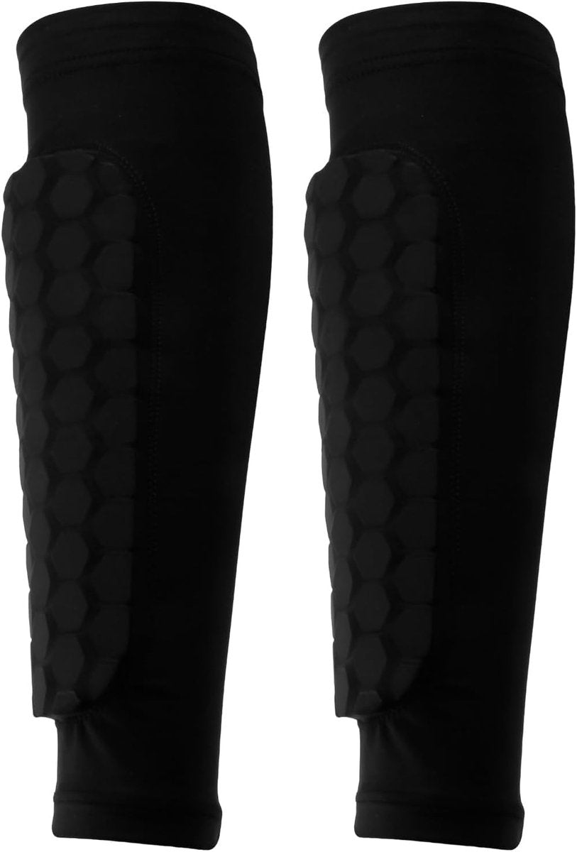 Shin guards - Football shin guards - Children's football shin guards - Shin guard straps - Premium leg protection with sleeves - Comfortable and impact-resistant - Size M - Suitable for training and competition Unique