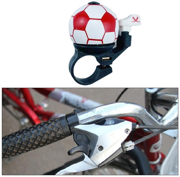 Bicycle bell - Red football bicycle bell - Football bicycle bell - Bicycle horn - Children's bicycle bell - Bicycle horn - Red Unique
