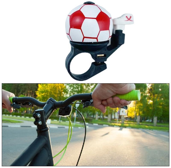 Bicycle bell - Red football bicycle bell - Football bicycle bell - Bicycle horn - Children's bicycle bell - Bicycle horn - Red Unique