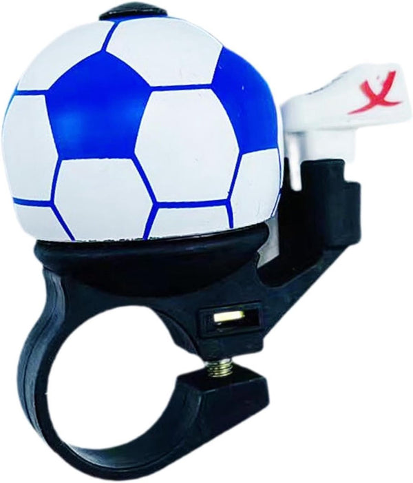 Bicycle bell - Blue football bicycle bell - Football bicycle bell - Bicycle horn - Children's bicycle bell - Bicycle horn - Blue Unique