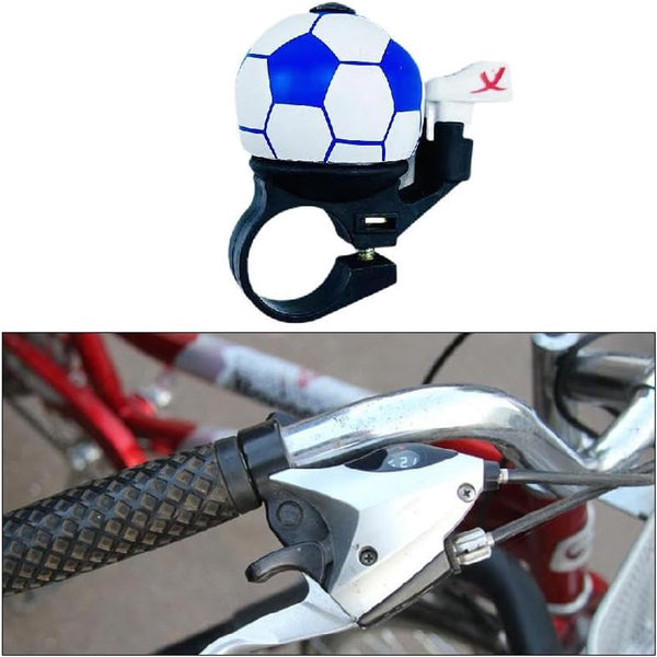 Bicycle bell - Blue football bicycle bell - Football bicycle bell - Bicycle horn - Children's bicycle bell - Bicycle horn - Blue Unique