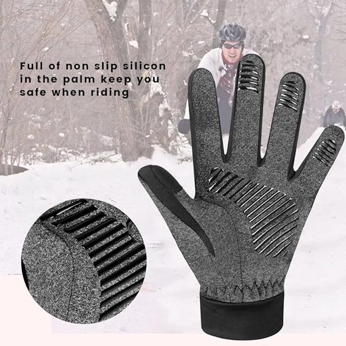 Gloves - Cycling Gloves - Gloves - Windproof and Warm - Cycling Gloves - Winter Gloves for Women and Men - Suitable for Cycling - Jogging - Mountain Biking - Golf - Walking - Football - Running - Women's - Men's - Children's Unique
