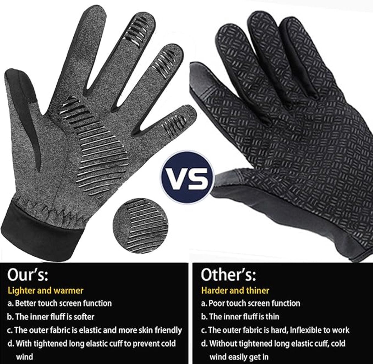 Gloves - Cycling Gloves - Gloves - Windproof and Warm - Cycling Gloves - Winter Gloves for Women and Men - Suitable for Cycling - Jogging - Mountain Biking - Golf - Walking - Football - Running - Women's - Men's - Children's Unique