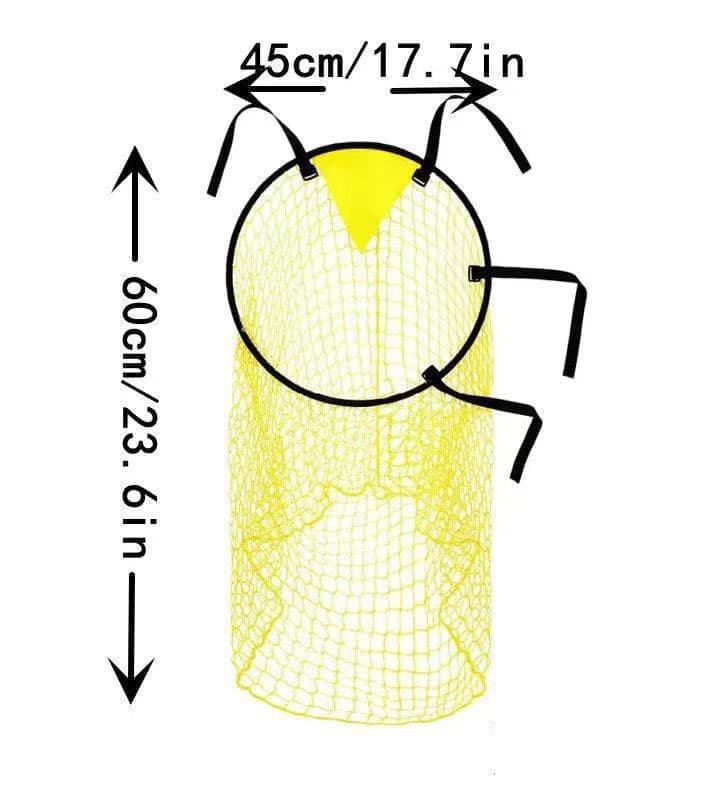 2 Football Goal Training Nets, durable stable for shooting practice easy to assemble and remove, Yellow Awezingly