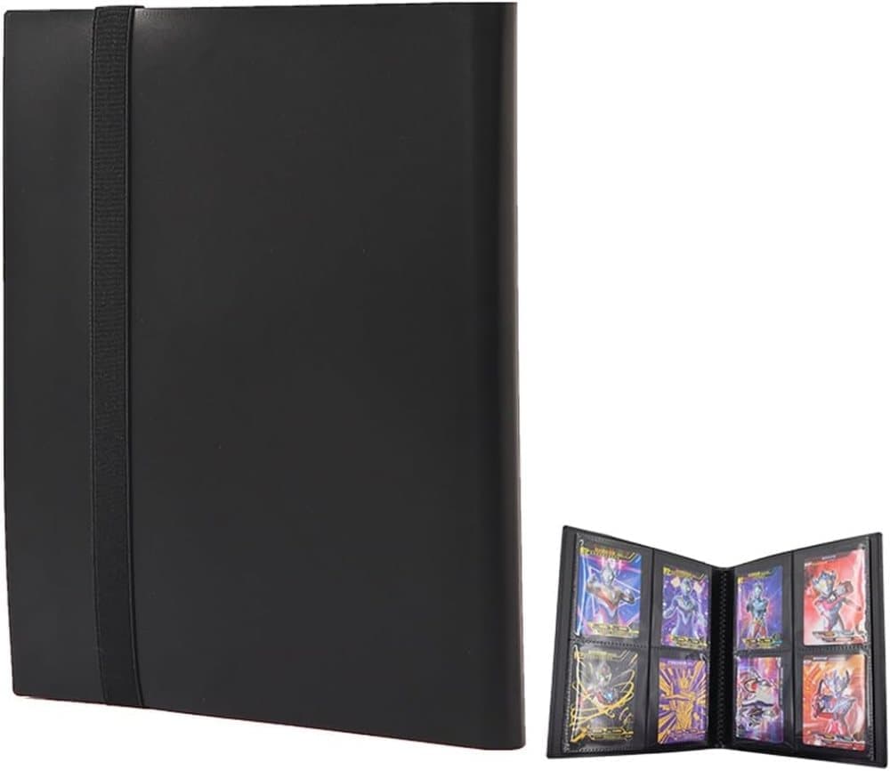 Football Star Card Collection Album 1 Pack, 4-Grid, Compatible with Pokemon and Sports Cards Unique