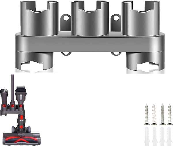 Wall Mount Suitable for Dyson Vacuum Cleaner V7/V8/V10/V11 Accessories - Suspension System - Wall Bracket - Wall Holder - Wall Mount - Docking Station - Can Hold 5 Accessories - Mounting Materials Included Awezingly