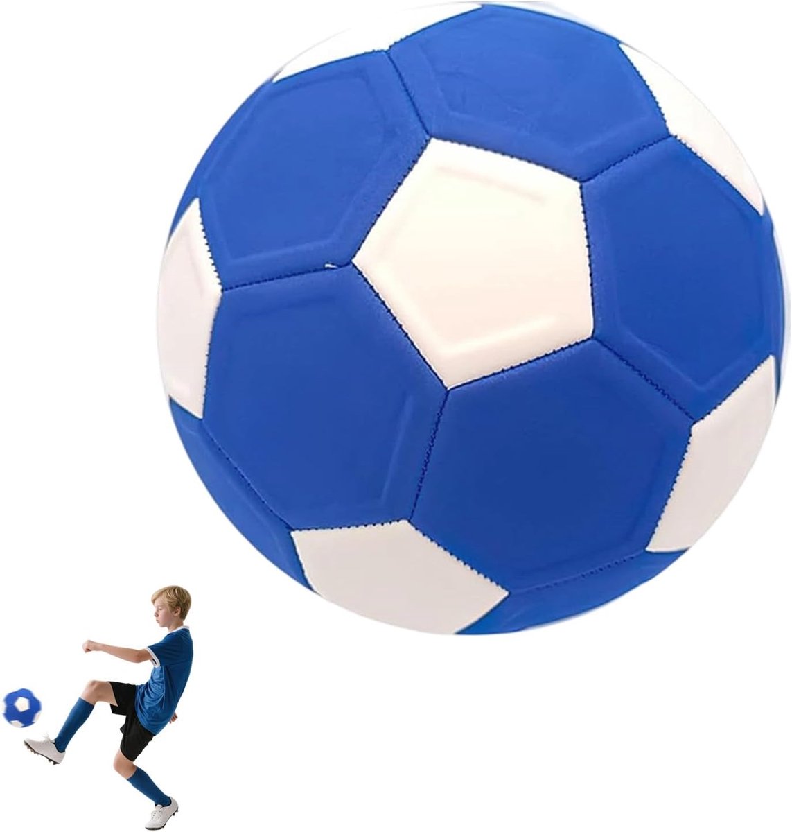 Curve Ball - football - 20 cm - curveball - curve ball soccer - curvebal - kickerball - perfect gift for children - size 4 - Blue Unique