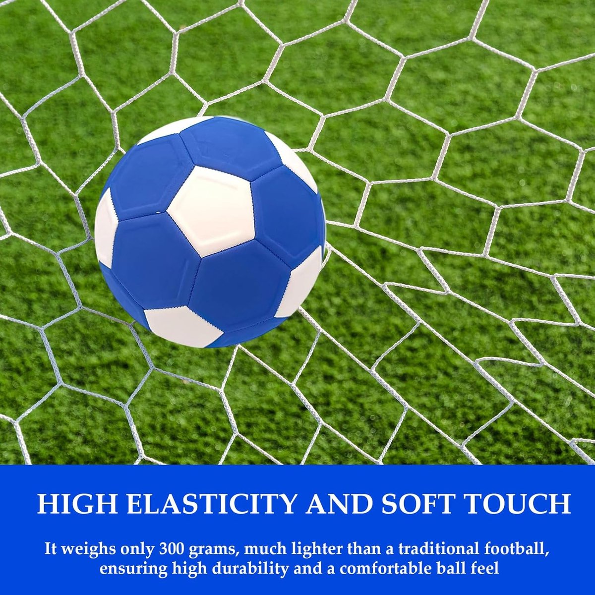 Curve Ball - football - 20 cm - curveball - curve ball soccer - curvebal - kickerball - perfect gift for children - size 4 - Blue Unique