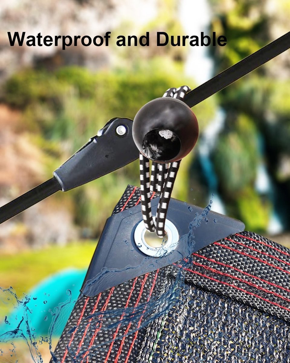 50 pieces - 6 inch - Elastic rope - Elastic cord - Tensioning elastic - tension cord - ball bungee cords - with balls - reusable - for golf nets, soccer goals, camping, tent poles, hose - black rope white spot - 150*22 mm Unique