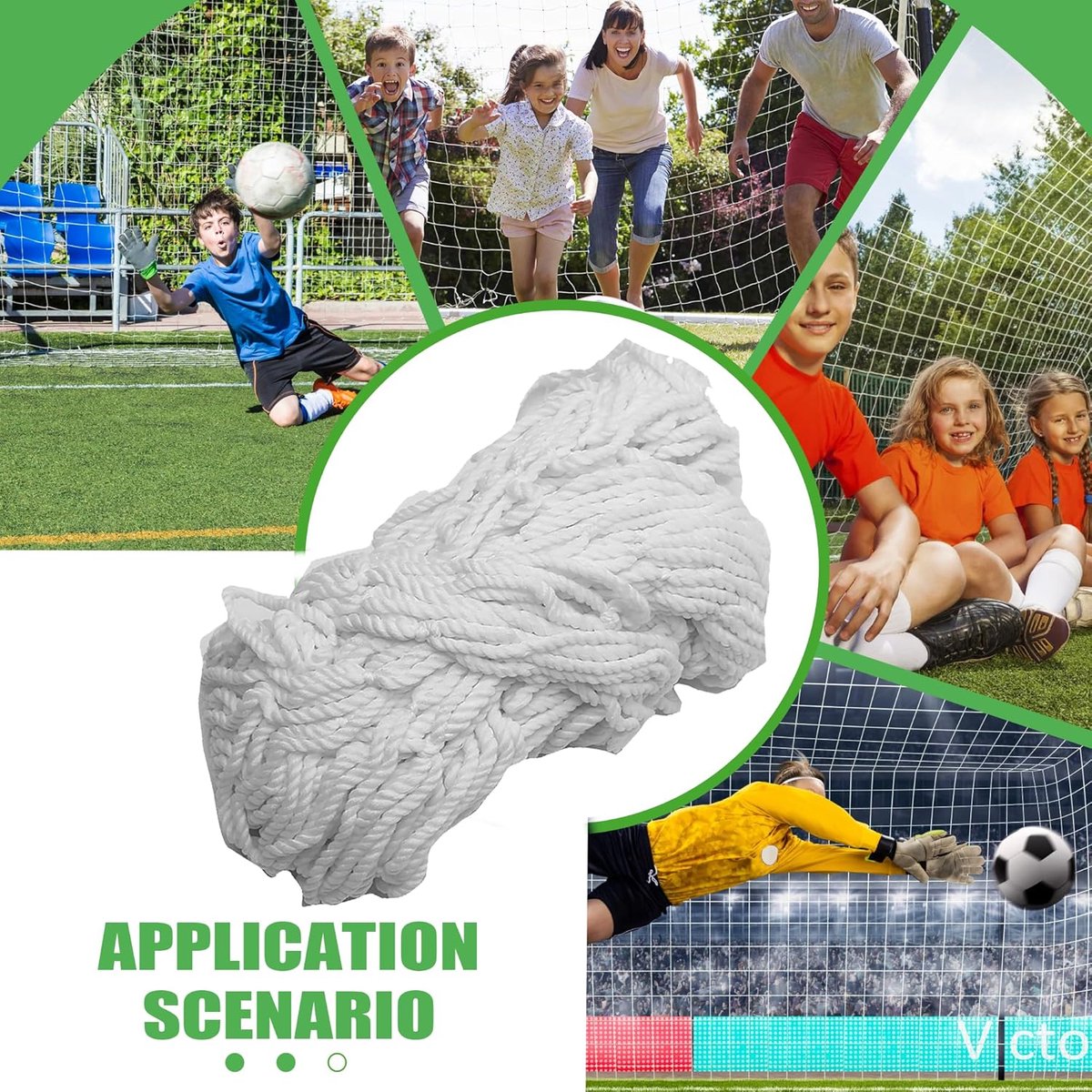 Soccer Net (Net Only) - 3x2M - Replacement net for soccer goals