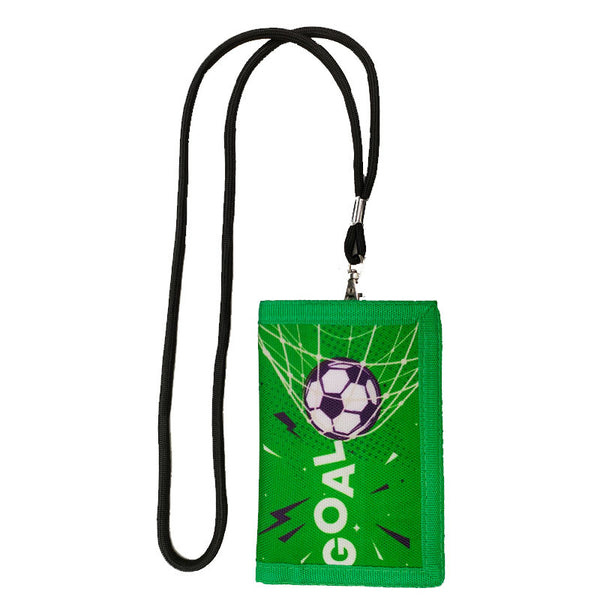 Football Pattern Chest Bag for Boys Mini Wallet Coin Purse Unique
