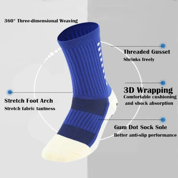 Kids Soccer Socks Non-Slip Hospital Grip Athletic Socks Unique
