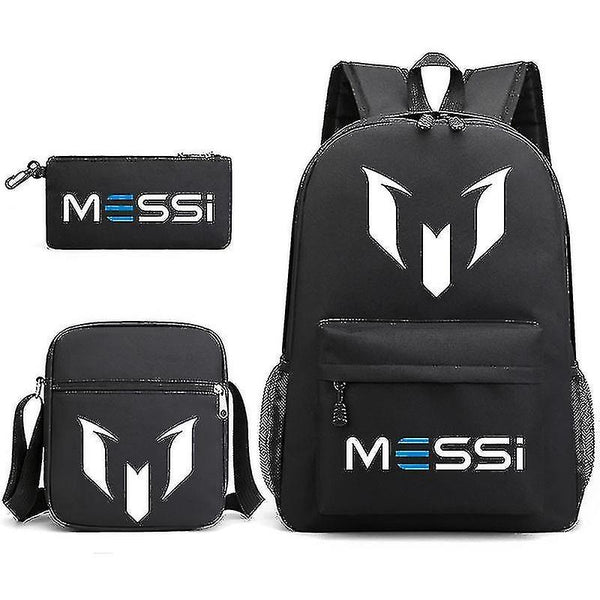 3pcs Football Messi Backpack Rucksack Women Men Travel Laptop Teenagers Molas Toes Sac Only Backpack- Perfet Only Backpack none_tfrf Only Backpack none Unique