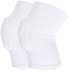 Elbow Pads - 1 Pair Arm Support Fitness Arm Knee Pads - Breathable Anti-Impact Sponge Elbow Pads - Suitable for Basketball, Football, Tandem Elbow Pads, Volleyball, White